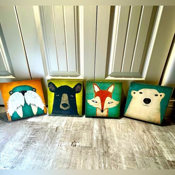 Ryan Fowler Giclee canvas wall art, set of 4 - Picture 1 of 11